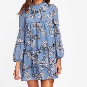 SheIn Long Sleeve Blue Dress